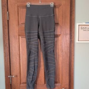 Gray High-Waisted Leggings